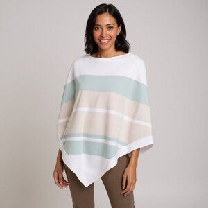 🧨FLASH SALE🧨Barefoot Dreams Cozy Chic Ultra Lite Ocean Breeze Poncho Shawl NWT